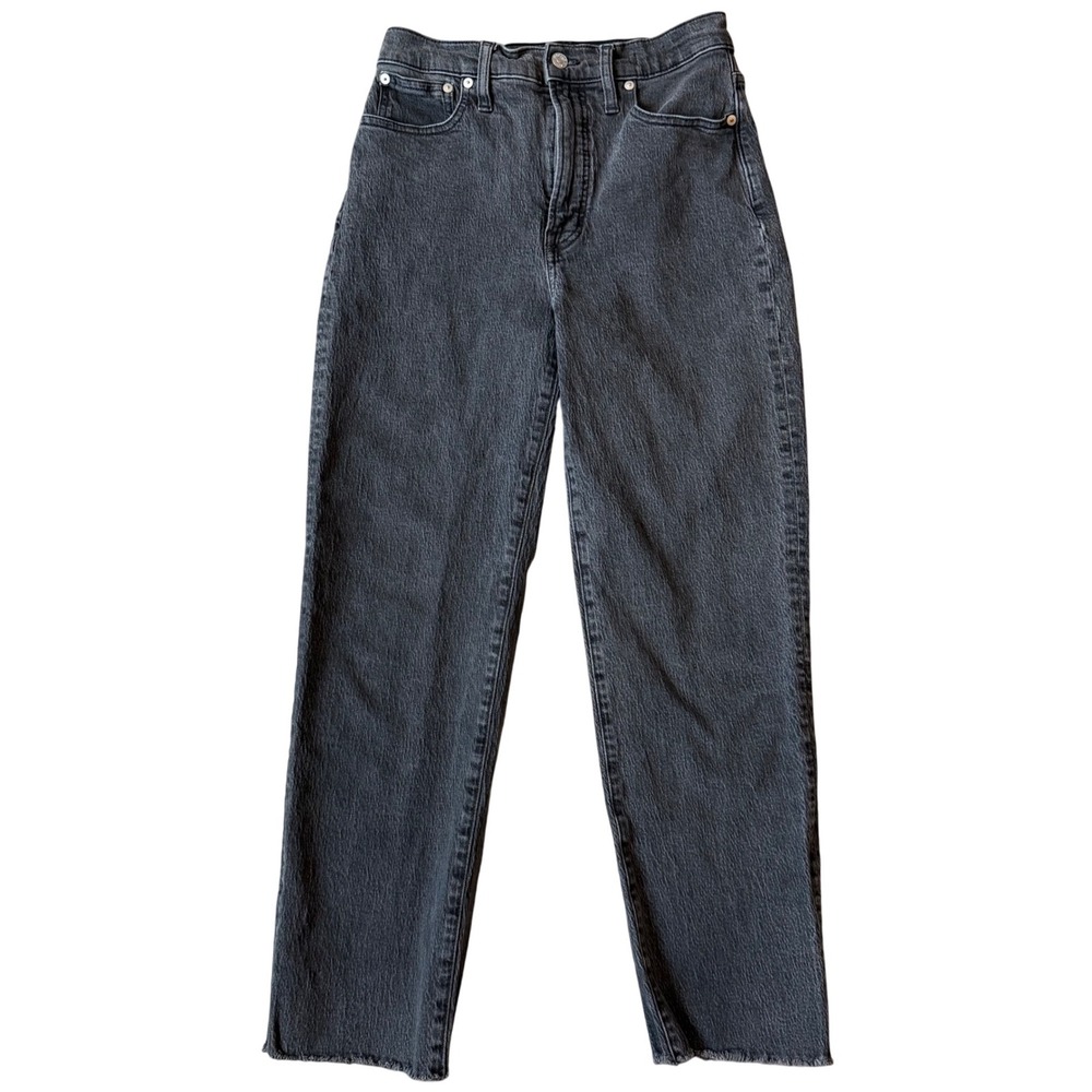 Madewell The Perfect Vintage Straight Jean Black Wash‎ Womens Size 27